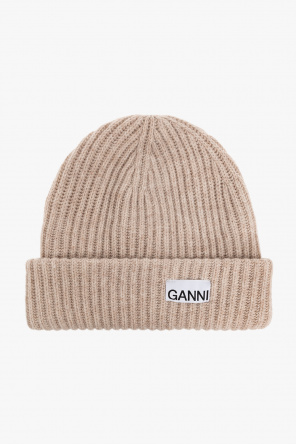 Ganni Beret with logo | Women's Accessories | Vitkac